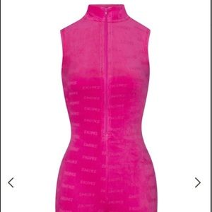 SKIMS HOT PINK ROMPER NWT